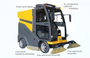 C210 Ride On Road Sweeper