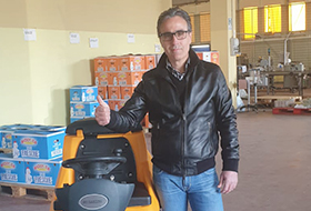 Miharting M65 compact floor scrubber put into use in Italy
